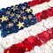 American Flag Button Bundle – Red, White & Blue Buttons with Gold Stars – Patriotic Craft Kit for DIY Flag Art on 8x10 Canvas – By Buttons Galore and More